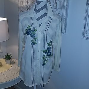 Krista Lee Embroidered Blouse